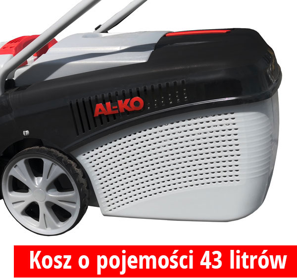 kosiarka AL-KO 40 E z dużym koszem 43 litry